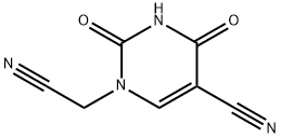 1-(CYANOMETHYL)-2,4-DIOXO-1,2,3,4-TETRAHYDRO-5-PYRIMIDINECARBONITRILE Struktur