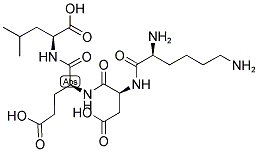 H-LYS-ASP-GLU-LEU-OH Struktur