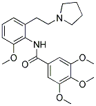 3,4,5-TRIMETHOXY-N-[2-METHOXY-6-[2-(1-PYRROLIDINYL)ETHYL]PHENYL]BENZAMIDE Struktur