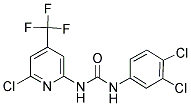 N-[6-CHLORO-4-(TRIFLUOROMETHYL)-2-PYRIDYL]-N'-(3,4-DICHLOROPHENYL)UREA Struktur