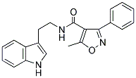 N-(2-INDOL-3-YLETHYL)(5-METHYL-3-PHENYLISOXAZOL-4-YL)FORMAMIDE Struktur