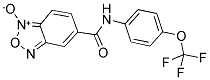 5-([4-(TRIFLUOROMETHOXY)ANILINO]CARBONYL)-2,1,3-BENZOXADIAZOL-1-IUM-1-OLATE Struktur