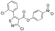 4-NITROPHENYL 3-CHLORO-5-(2-CHLOROPHENYL)ISOTHIAZOLE-4-CARBOXYLATE Struktur