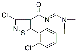 N4-[(DIMETHYLAMINO)METHYLIDENE]-3-CHLORO-5-(2-CHLOROPHENYL)ISOTHIAZOLE-4-CARBOXAMIDE Struktur