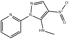 N-METHYL-4-NITRO-1-(2-PYRIDINYL)-1H-PYRAZOL-5-AMINE Struktur