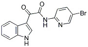 N-(5-BROMO(2-PYRIDYL))-2-INDOL-3-YL-2-OXOETHANAMIDE Struktur