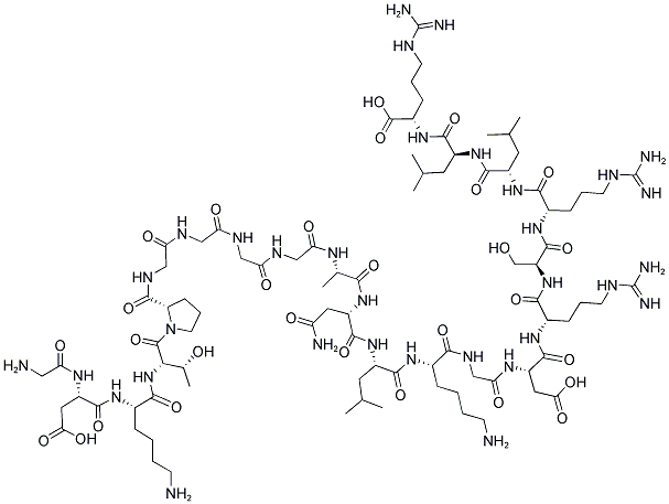 LYS-PRO-GLY-THR-PRO-PRO-LYS-VAL-PRO-ARG-THR-PRO-PRO-GLY-GLU-GLU-LEU-ALA-GLU-PRO-GLN-ALA-ALA-GLY-GLY-ASN-GLN 結(jié)構(gòu)式