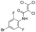 N1-(4-BROMO-2,6-DIFLUOROPHENYL)-2,3,3-TRICHLOROACRYLAMIDE Struktur