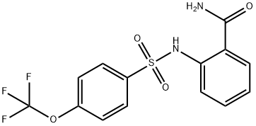 2-(((4-(TRIFLUOROMETHOXY)PHENYL)SULFONYL)AMINO)BENZAMIDE Struktur