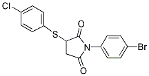 1-(4-BROMOPHENYL)-3-[(4-CHLOROPHENYL)SULFANYL]DIHYDRO-1H-PYRROLE-2,5-DIONE Struktur