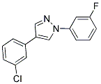 4-(3-CHLOROPHENYL)-1-(3-FLUOROPHENYL)-1H-PYRAZOLE Struktur