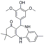 2,10-DIAZA-9-(4-HYDROXY-3,5-DIMETHOXYPHENYL)-5,5,13-TRIMETHYLTRICYCLO[9.4.0.0(3,8)]PENTADECA-1(15),3(8),11(12),13-TETRAEN-7-ONE Struktur