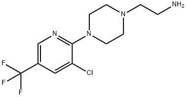 2-(4-[3-CHLORO-5-(TRIFLUOROMETHYL)-2-PYRIDINYL]PIPERAZINO)-1-ETHANAMINE Struktur