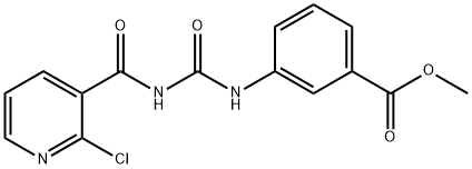 METHYL 3-[(([(2-CHLORO-3-PYRIDYL)CARBONYL]AMINO)CARBONYL)AMINO]BENZOATE Struktur