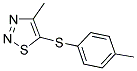 4-METHYL-5-[(4-METHYLPHENYL)SULFANYL]-1,2,3-THIADIAZOLE Struktur