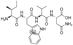 H-ILE-TRP-VAL-ASN-OH Struktur