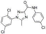 N-(4-CHLOROPHENYL)-1-(2,5-DICHLOROPHENYL)-5-METHYL-1H-1,2,4-TRIAZOLE-3-CARBOXAMIDE Struktur