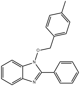 1-[(4-METHYLBENZYL)OXY]-2-PHENYL-1H-1,3-BENZIMIDAZOLE Struktur