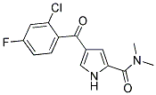 4-(2-CHLORO-4-FLUOROBENZOYL)-N,N-DIMETHYL-1H-PYRROLE-2-CARBOXAMIDE Struktur