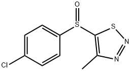 4-CHLOROPHENYL 4-METHYL-1,2,3-THIADIAZOL-5-YL SULFOXIDE Struktur