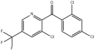 [3-CHLORO-5-(TRIFLUOROMETHYL)-2-PYRIDINYL](2,4-DICHLOROPHENYL)METHANONE Struktur