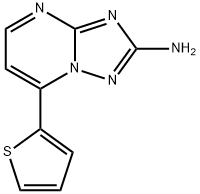 7-(2-THIENYL)[1,2,4]TRIAZOLO[1,5-A]PYRIMIDIN-2-AMINE Struktur