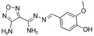 4-AMINO-N'-(4-HYDROXY-3-METHOXYBENZYLIDENE)-1,2,5-OXADIAZOLE-3-CARBOHYDRAZONAMIDE Struktur