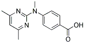 4-[(4,6-DIMETHYLPYRIMIDIN-2-YL)(METHYL)AMINO]BENZOIC ACID Struktur