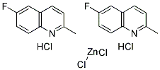 6-FLUORO-2-METHYLQUINOLINEHYDROCHLORIDE1/2ZINCCHLORIDE Struktur