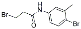 N1-(4-BROMO-3-METHYLPHENYL)-3-BROMOPROPANAMIDE Struktur