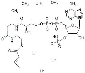 CROTONYL COENZYME A TRILITHIUM SALT Struktur