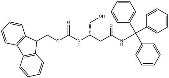 FMOC-ASPARAGINOL(TRT) Struktur