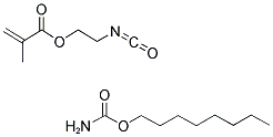 ISOCYANATOETHYL METHACRYLATE OCTYL URETHANE Struktur