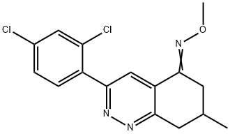 AZA(3-(2,4-DICHLOROPHENYL)-7-METHYL(6,7,8-TRIHYDROCINNOLIN-5-YLIDENE))METHOXYMETHANE Struktur