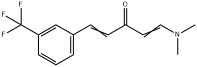 1-(DIMETHYLAMINO)-5-[3-(TRIFLUOROMETHYL)PHENYL]-1,4-PENTADIEN-3-ONE Struktur