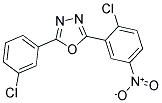 2-(2-CHLORO-5-NITROPHENYL)-5-(3-CHLOROPHENYL)-1,3,4-OXADIAZOLE Struktur