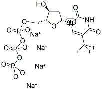 THYMIDINE 5'-TRIPHOSPHATE, TETRASODIUM SALT, [METHYL-3H]- Struktur