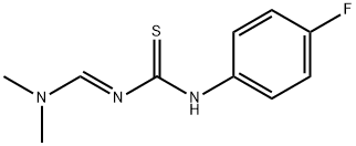 N-[(DIMETHYLAMINO)METHYLENE]-N'-(4-FLUOROPHENYL)THIOUREA Struktur