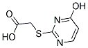 (4-HYDROXY-PYRIMIDIN-2-YLSULFANYL)-ACETIC ACID Struktur