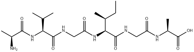 H-ALA-VAL-GLY-ILE-GLY-ALA-OH Structure