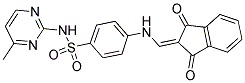 2-(((4-(((4-METHYLPYRIMIDIN-2-YL)AMINO)SULFONYL)PHENYL)AMINO)METHYLENE)INDANE-1,3-DIONE Struktur