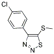 4-(4-CHLOROPHENYL)-1,2,3-THIADIAZOL-5-YL METHYL SULFIDE Struktur