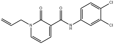 1-ALLYL-N-(3,4-DICHLOROPHENYL)-2-OXO-1,2-DIHYDRO-3-PYRIDINECARBOXAMIDE Struktur