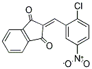 2-((2-CHLORO-5-NITROPHENYL)METHYLENE)INDANE-1,3-DIONE Struktur