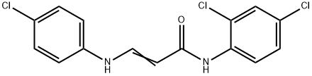 3-(4-CHLOROANILINO)-N-(2,4-DICHLOROPHENYL)ACRYLAMIDE Structure