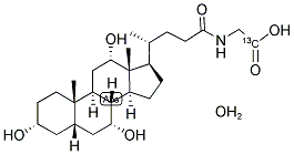 GLYCOCHOLIC ACID-(GLYCINE-1-13C) MONOHYDRATE Struktur