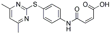 4-[[4-[(4,6-DIMETHYLPYRIMIDIN-2-YL)THIO]PHENYL]AMINO]-4-OXO-(2Z)-BUTENOIC ACID Struktur