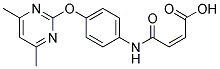 4-[[4-[(4,6-DIMETHYLPYRIMIDIN-2-YL)OXY]PHENYL]AMINO]-4-OXO-(2Z)-BUTENOIC ACID Struktur