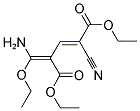 DIETHYL 4-[AMINO(ETHOXY)METHYLENE]-2-CYANO-2-PENTENEDIOATE Struktur