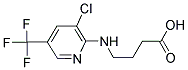 4-([3-CHLORO-5-(TRIFLUOROMETHYL)-2-PYRIDINYL]AMINO)BUTANOIC ACID Struktur